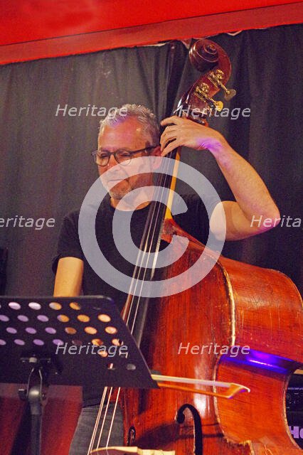 Liran Conran, Guido Spannocchi Quartet, Verdict Jazz Club, Brighton, East Sussex, Sept 2023. Creator: Brian O'Connor.