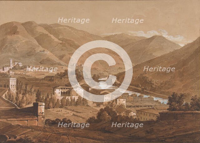 Town in an Alpine Valley, n.d.. Creator: Victor Jean Nicolle.