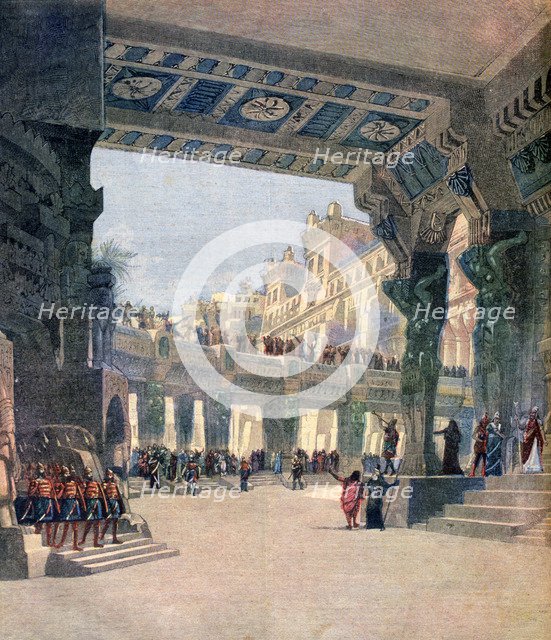 Scene two, act two, from the opera Le Mage, by Jules Massenet, 1891. Artist: Unknown