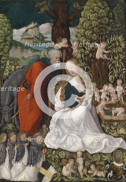 The Rest on the Flight into Egypt, c. 1510. Artist: Master of the Danube School (active 1510-1515)