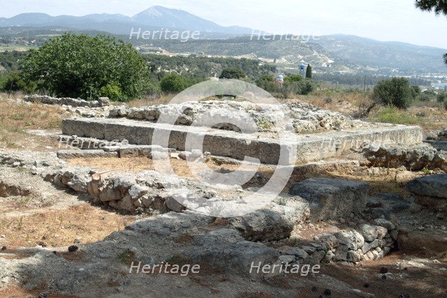 The Sanctuary of Poseidon at Isthmia, Greece. Artist: Samuel Magal