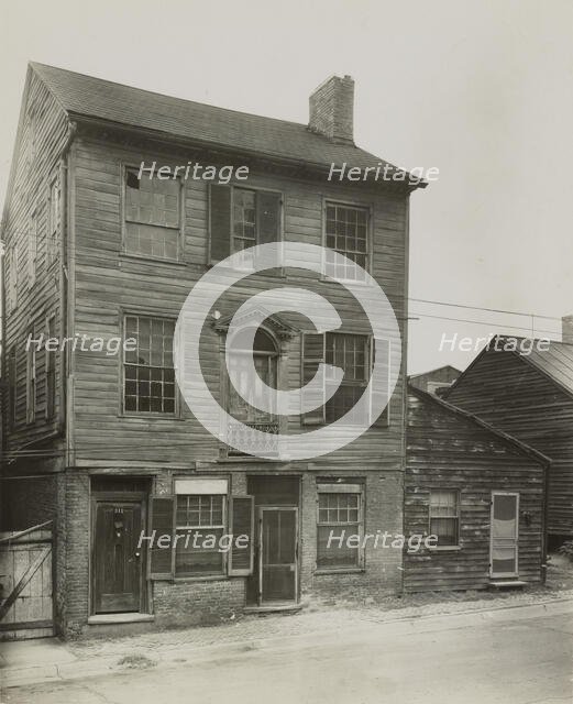 Spanish priest's house, 311-313 Market Street, Natchez, Adams County, Mississippi, 1938. Creator: Frances Benjamin Johnston.