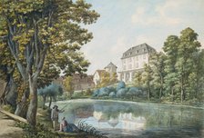 The kitchen pond and the library in Weimar, c1801. Creator: Georg Melchior Kraus.