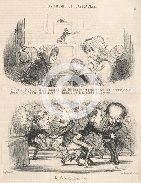 Vois-tu, le petit estancelin comme il parle ..., 19th century. Creator: Honore Daumier.
