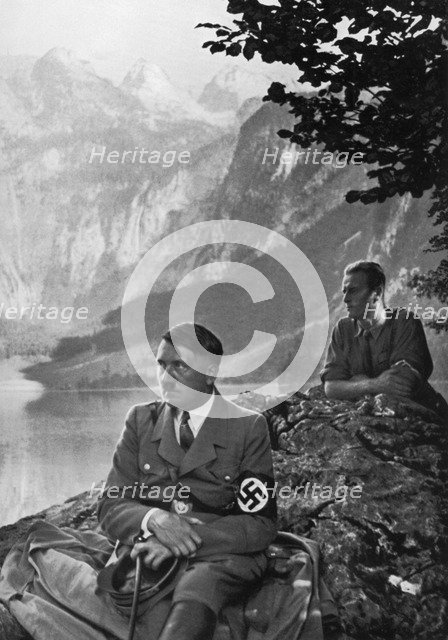 The Führer at the Upper Lake, Berchtesgaden, Bavarian Alps, Germany, 1936. Artist: Unknown