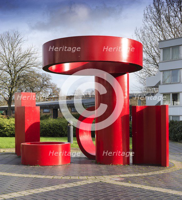 Sculpture outside the Rootes Building, University of Warwick, Coventry, Warwickshire, 2015. Artist: James O Davies.