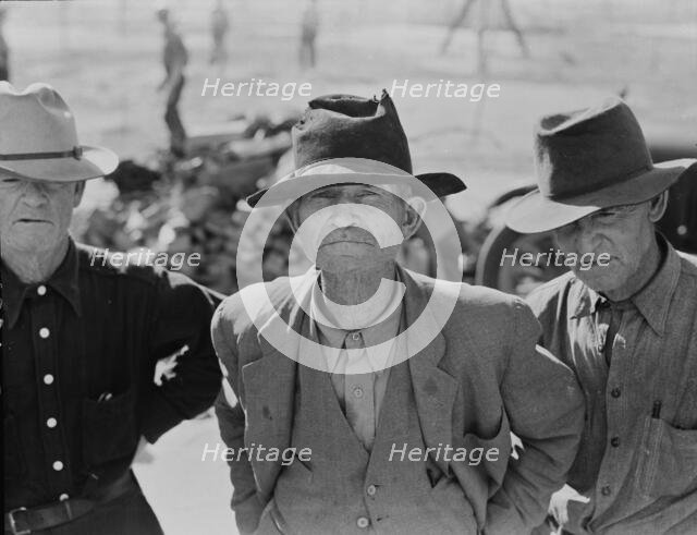 Ex-tenant farmer on relief grant in the Imperial Valley, California, 1937. Creator: Dorothea Lange.
