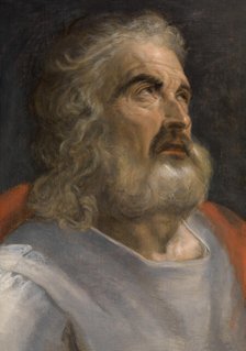 Head Study of a Man with a Beard, c1560. Creator: Frans Floris.