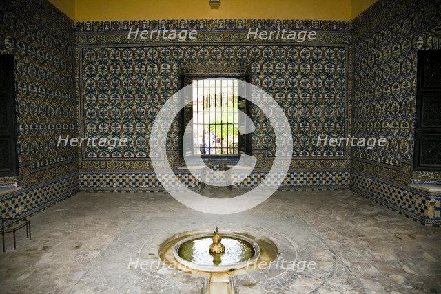 Interior, the Alcazar, Seville, Andalusia, Spain, 2007.  Artist: Samuel Magal