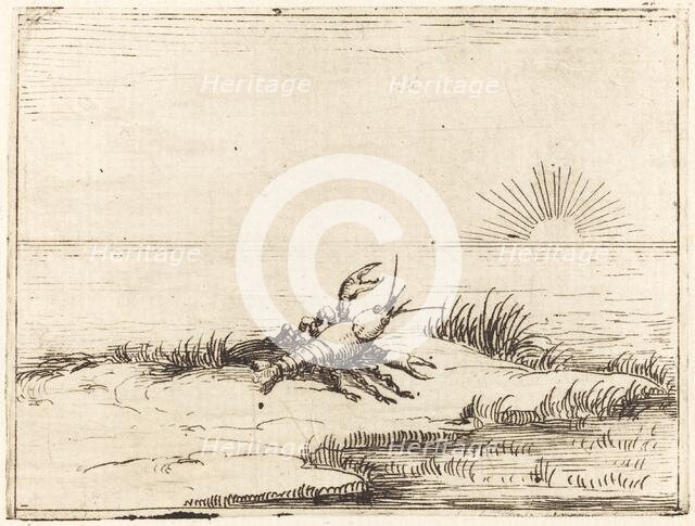 Crayfish Looking at the Sun, 1628. Creator: Jacques Callot.