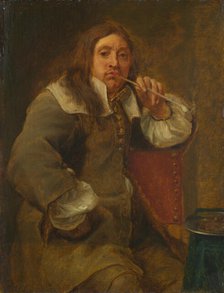 Smell (Portrait of Lucas Faydherbe (1617-1697). From the Series The Five Senses, before 1661. Creator: Coques, Gonzales (1614/18-1684).