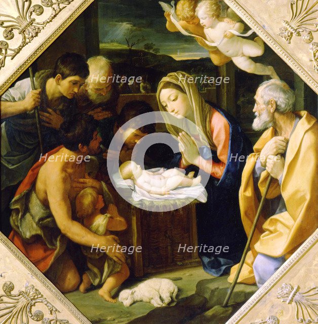 'The Adoration of the Christ Child', c1640. Artist: Guido Reni