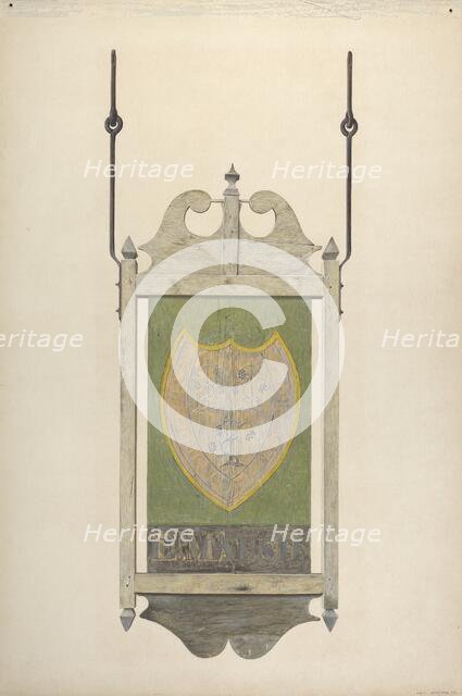 Tavern Sign, 1935/1942. Creator: Alfred Parys.