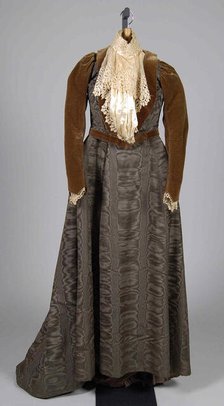 Afternoon dress, American, 1890-93. Creator: Unknown.