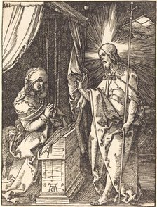 Christ Appearing to His Mother, probably c. 1509/1510. Creator: Albrecht Durer.