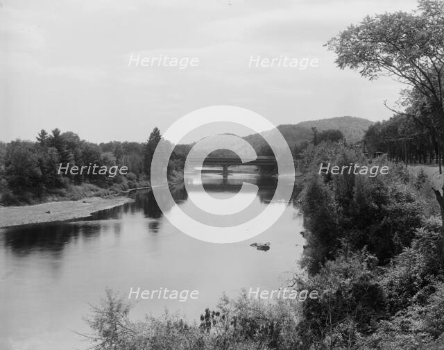 Pemigwasset [sic] River and Holderness bridge, Plymouth, N.H., between 1900 and 1910. Creator: Unknown.