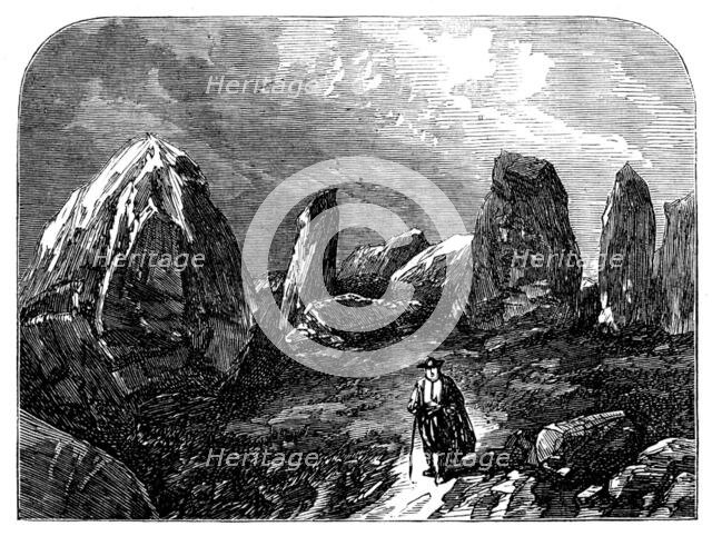 Group of stones at Kermario, 1871. Creator: Unknown.