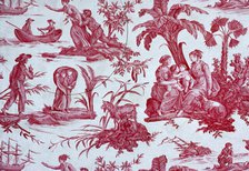 'Paul and Virginie', Furnishing Fabric, France, 1802. Creator: Oberkampf Manufactory.