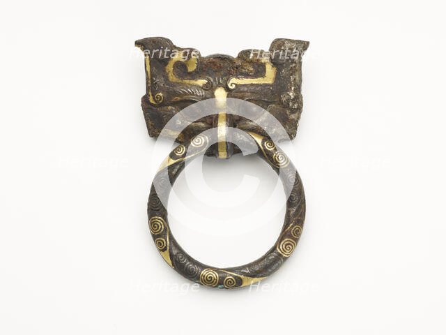 Mask and ring handle, Eastern Zhou dynasty, 5th-4th century BCE. Creator: Unknown.