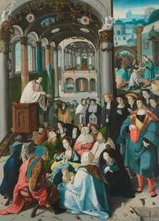 The Calling of Saint Anthony, c.1530. Creator: Aert Claesz..