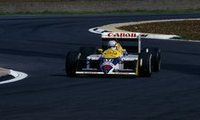 1987 British Grand Prix, Silverstone. Nigel Mansell wins in Williams FW11B. Creator: Unknown.