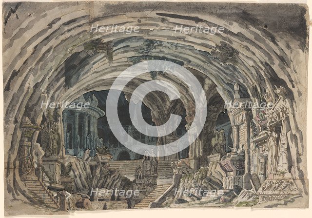 Aula Sepulcrale, 1830s.