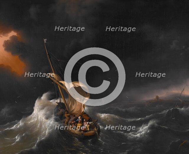 Christ in the Storm on the Sea of Galilee, 1695. Creator: Ludolf Backhuysen I.
