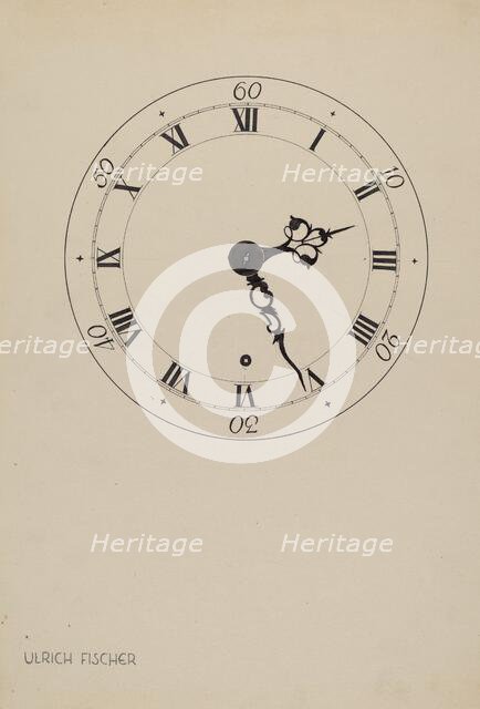 Shelf Clock, c. 1937. Creator: Ulrich Fischer.