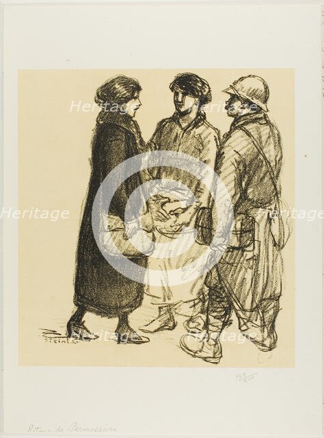 On Leave, 1915/17. Creator: Theophile Alexandre Steinlen.