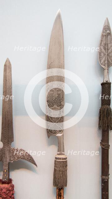 Glaive of Emperor Rudolf II (reigned 1576-1612), German, Augsburg, dated 1577. Creator: Hans Stromair.