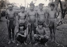 Sarawak: a group of Kelabit men, c1900. Creator: Unknown.
