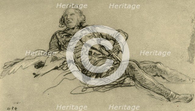 'Officer resting', 1752-1753, (1928). Artist: Giovanni Battista Tiepolo.