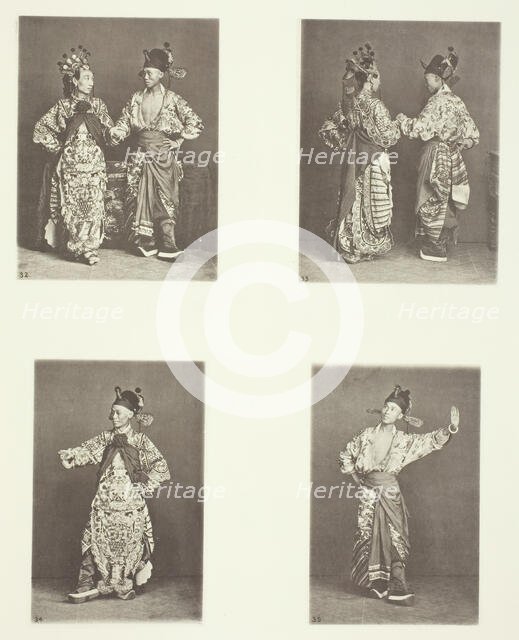 Actors, Ancient Marriage Costume; Actors, Ancient Marriage Costume; Ancient Costumes, c. 1868. Creator: John Thomson.