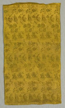 Silk Fragment, 18th century. Creator: Unknown.