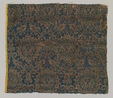Textile with Brocade, Egyptian, 14th century. Creator: Unknown.
