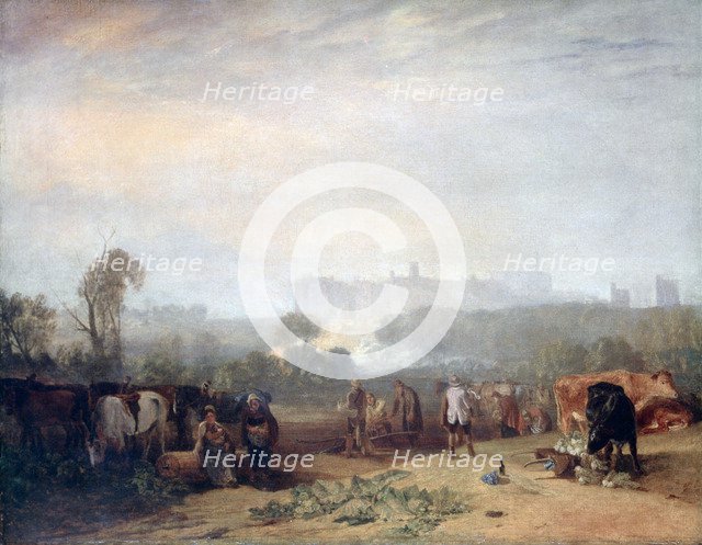 'Ploughing up Turnips, near Slough', (`Windsor'), c1809. Artist: JMW Turner