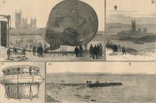 'The Attempted Balloon Voyage Across The Channel', 1882. Creator: Unknown.