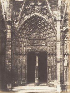 Portail de la Calende, Rouen Cathédral, 1852-54. Creator: Edmond Bacot.