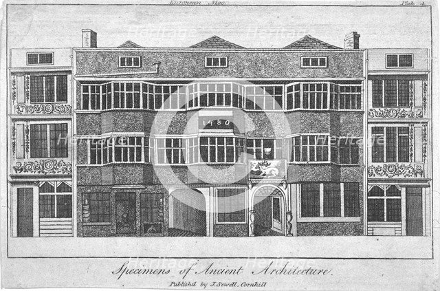 The White Hart Inn at no 119 White Hart Court, Bishopsgate, City of London, 1785. Artist: Anon