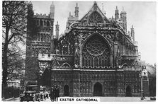 Exeter Cathedral, 1936. Artist: Unknown