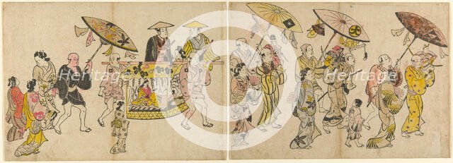 Parade of the Puppets, c. 1700. Creator: Okumura Masanobu.