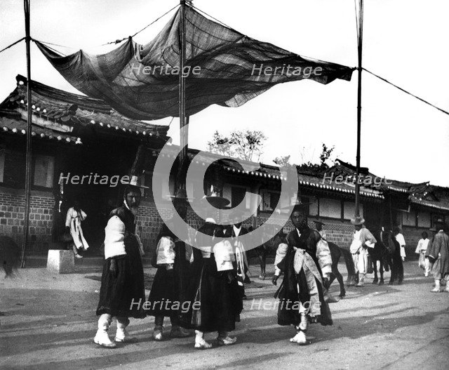 Festival in honour of the Emperor of Japan, Korea, 1900. Artist: Unknown
