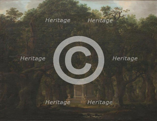 Monument in an Oak Wood, 1786. Creator: Johann Friedrich Weitsch.