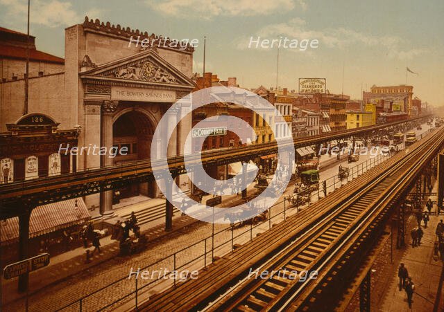 The Bowery, New York City, c1900. Creator: Unknown.