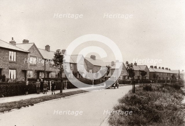 Council houses on Kingsway North, York, Yorkshire, 1938. Artist: Unknown