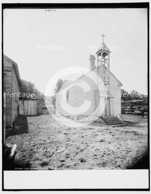 Old Indian Church, Petoskey, between 1890 and 1901. Creator: Unknown.