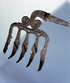 Viking ceremonial fork, Sweden. Artist: Werner Forman