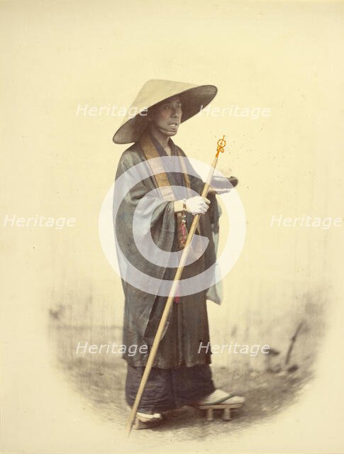 Priest with Pastoral Staff, 1866-1867. Creator: Felice Beato.