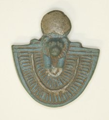 Pectoral Amulet of the Goddess Bastet, Egypt, Late Period, Dynasty 26-30 (664-343 BCE). Creator: Unknown.