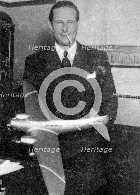 Jean Mermoz, French pilot, 1935. Artist: Unknown